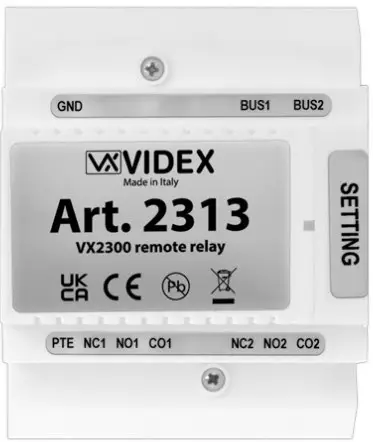 VIDEX 2313 Remote Relay for VX2300 system