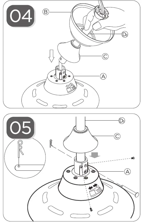 Pinterest VTL122 Ceiling Fan with Light 11