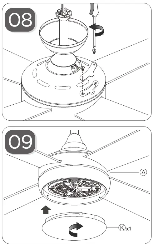 Pinterest VTL122 Ceiling Fan with Light 13