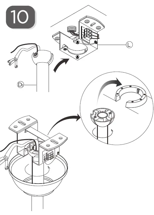Pinterest VTL122 Ceiling Fan with Light 14