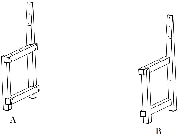 Place the legs side by side.