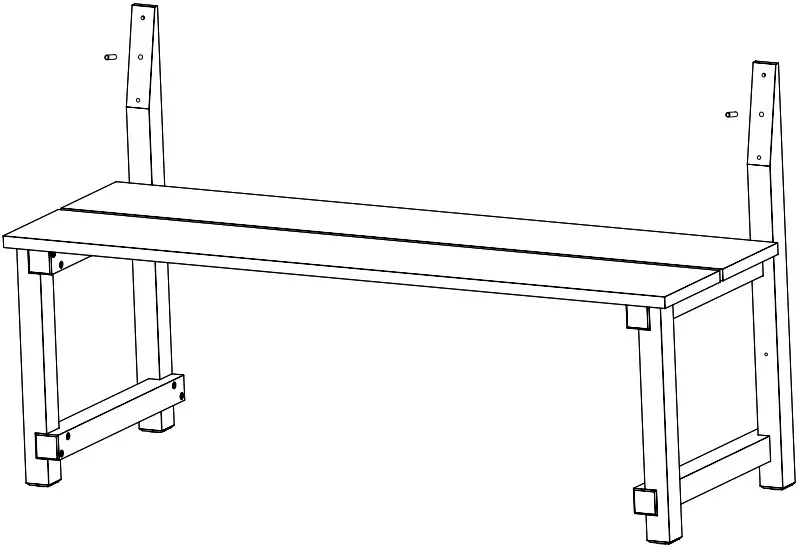 Two dowels in the leg