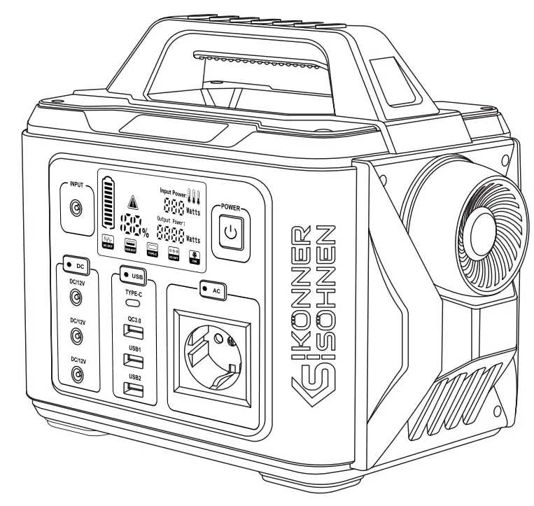 Koenner Soehnen KS 300PS Portable Power Station