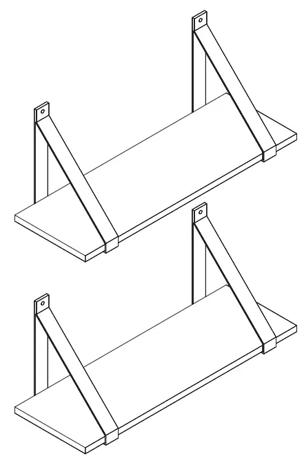 nathan james 67701 Brandon Hanging Shelf