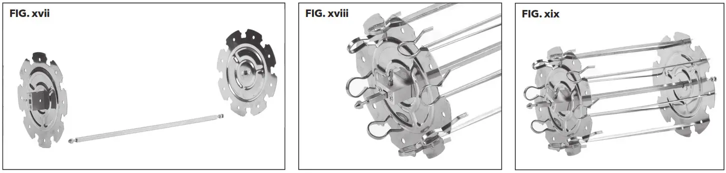 PowerXL Turbo Air Fryer CL-002 - Rotisserie Spit Assembly