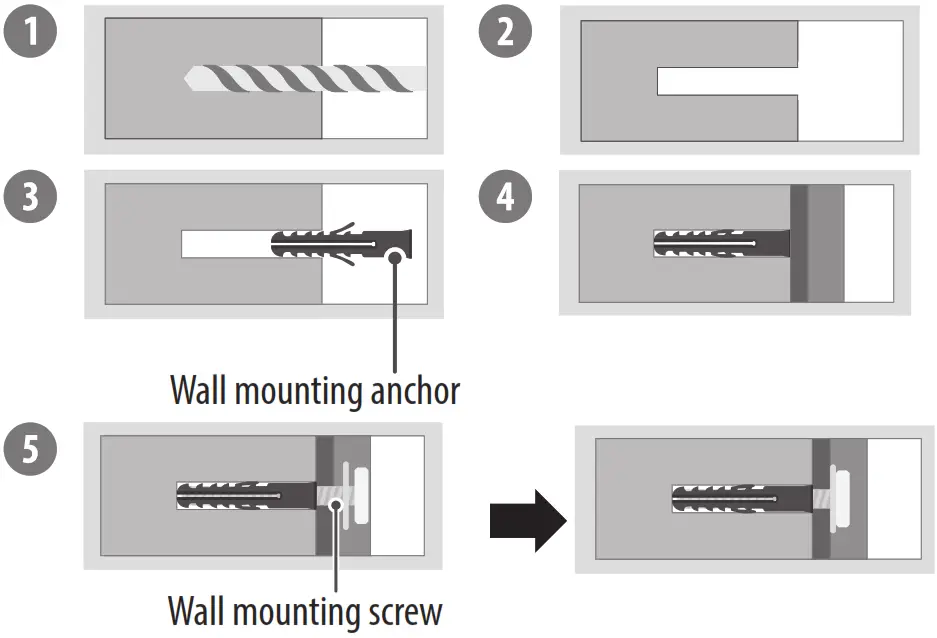 LG OLED55G2PSA 5 inch OLED TV - concrete wall