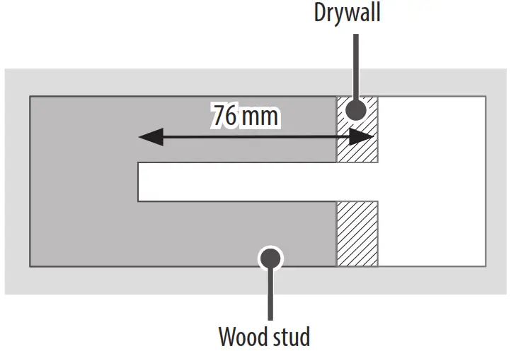 LG OLED55G2PSA 5 inch OLED TV - wood stud