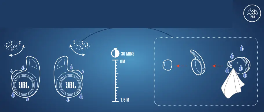 JBL Reflect Aero TWS Headphones Black - 14