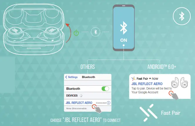 JBL Reflect Aero TWS Headphones Black - 4