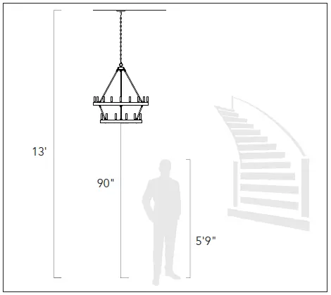 GOLDEN LIGHTING-7862-SF-Marguerite 4 Light-Semi-Flush in Vintage-Parisian White-3