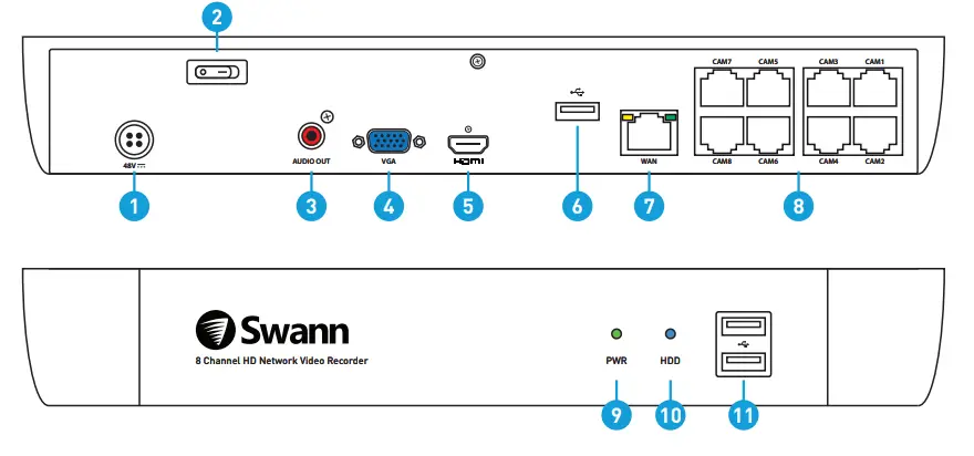 Swann-6-Dome-Camera-8-Channel-4K-Ultra-HD-NVR-Security-System-FIG-1