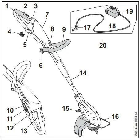 STIHL-FSA-45-Cordless-Grass-Trimmer-fig 1