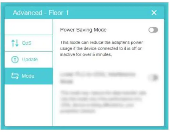 tp-link tpPLC Utility Computer Software for Powerline Adapters and Extenders User Guide - Go to the Mode page