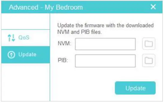 tp-link tpPLC Utility Computer Software for Powerline Adapters and Extenders User Guide - Go to the Update page