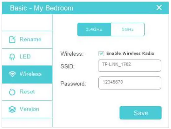 tp-link tpPLC Utility Computer Software for Powerline Adapters and Extenders User Guide - Go to the Wireless page, click 2.4GHz or 5GHz