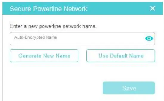tp-link tpPLC Utility Computer Software for Powerline Adapters and Extenders User Guide - On the Secure Powerline Network page