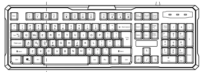MARVO K629G Wired RGB Backlit Membrane Keyboard - icon11