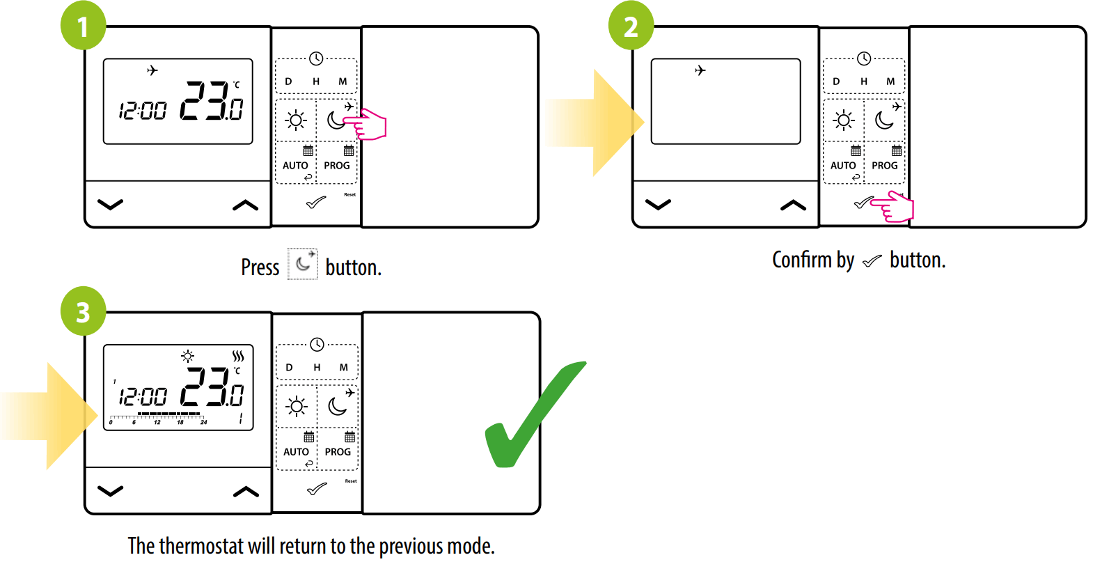 ENGO E901RF Wireless Controller - TO STOP HOLIDAY MODE