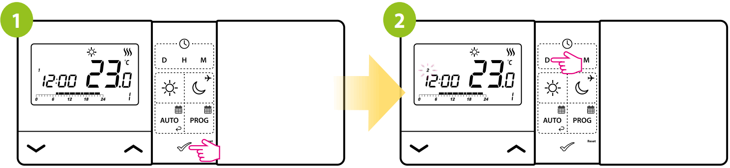 ENGO E901RF Wireless Controller - Time settings