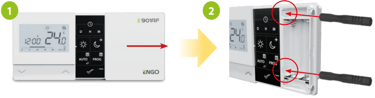 ENGO E901RF Wireless Controller - Wall mounting