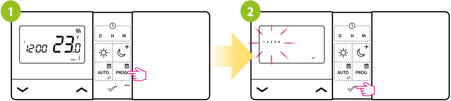 ENGO E901RF Wireless Controller - schedule programming