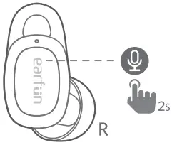 earfun TW301 - Activate voice assistant - Voice assistant