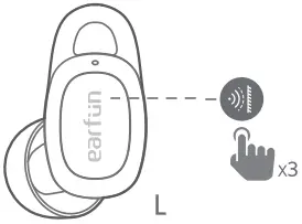 earfun TW301 - Noise cancelling control 2