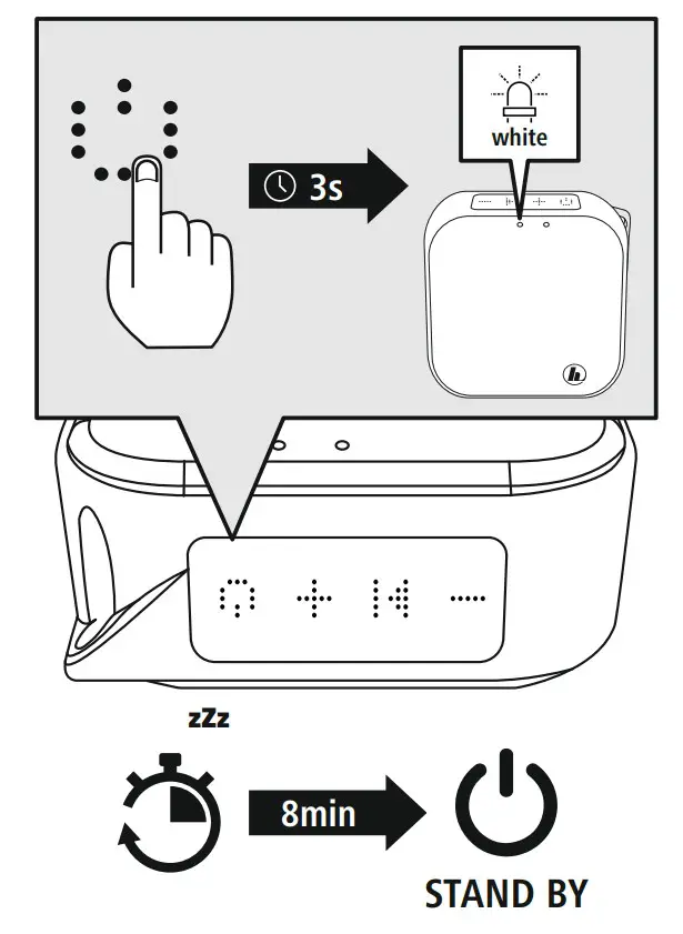 hama 00173193 Mobile Bluetooth Speaker - . Automatic switch