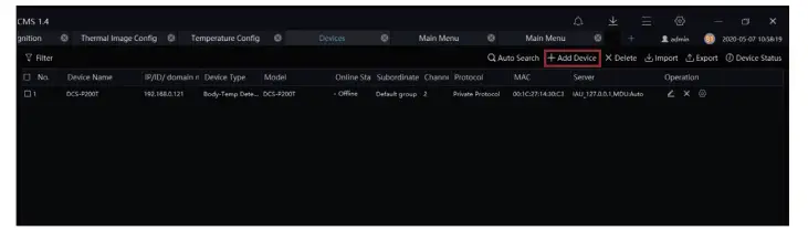 Add Device Continued