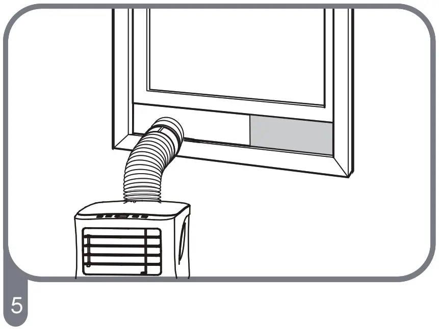 Keystone Portable Air Conditioner - If the length of the window -05