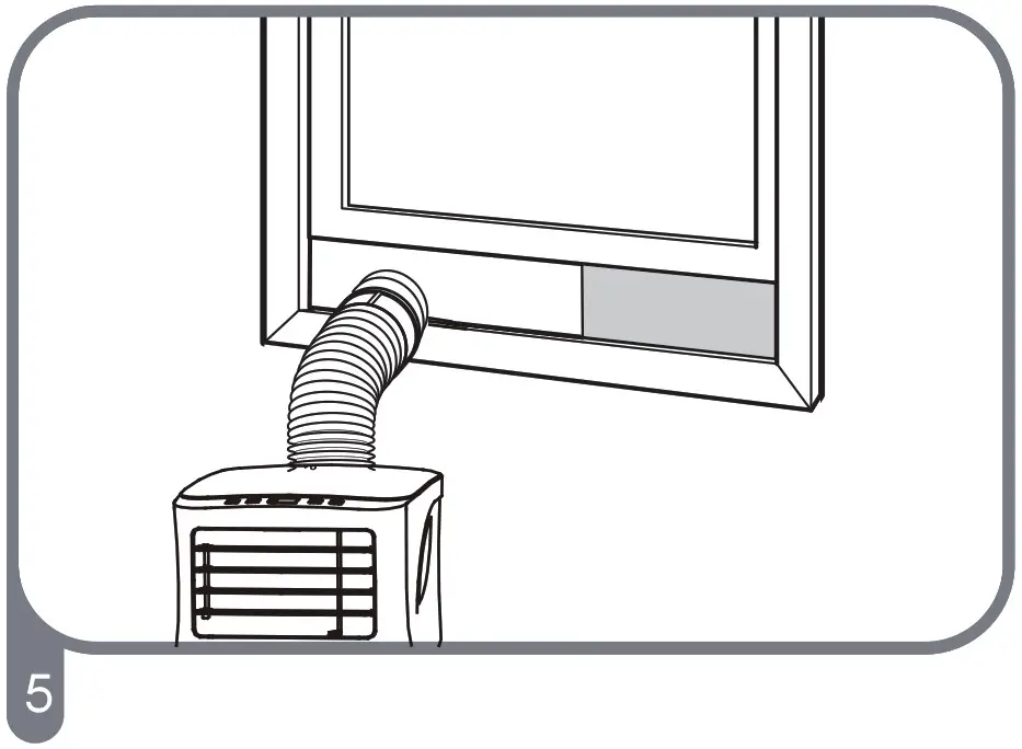 Keystone Portable Air Conditioner - If the length of the window -5