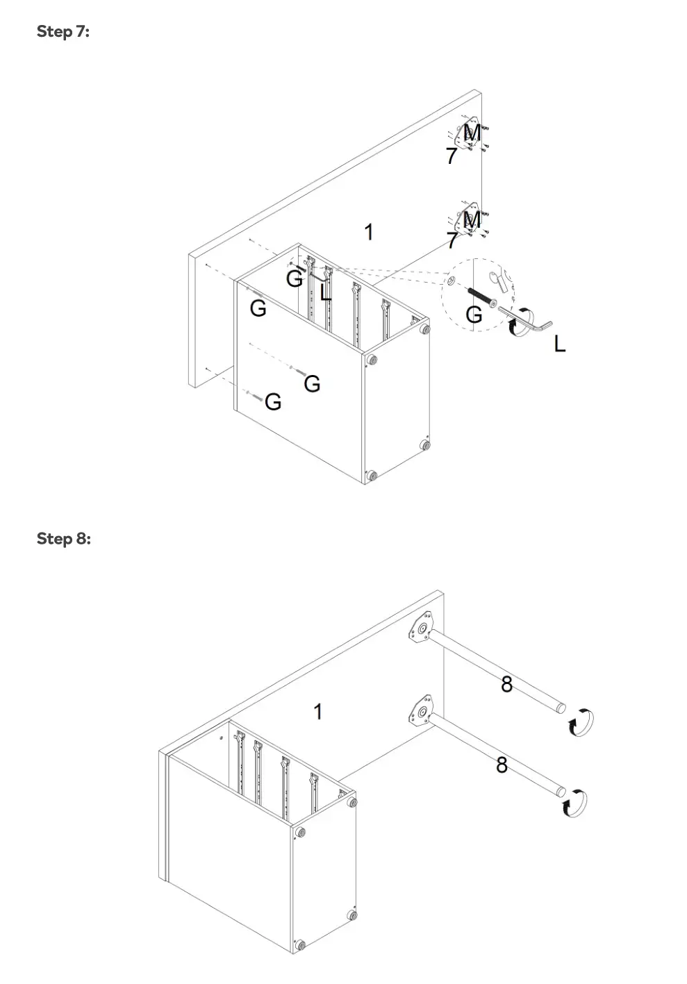 Kogan Ovela William Filing Cabinet Desk - ASSEMBLY 4