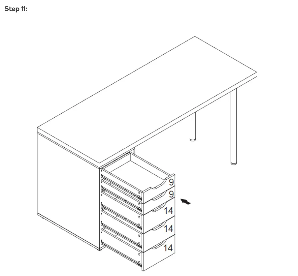 Kogan Ovela William Filing Cabinet Desk - ASSEMBLY 6