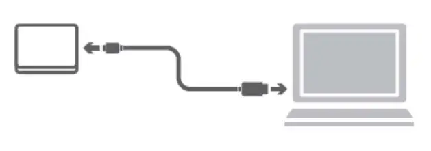 TOSHIBA 266596 Canvio Slim External Hard Drive - Connecting the drive