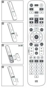 ONE Essential 4 Device Universal Remote Control URC3640