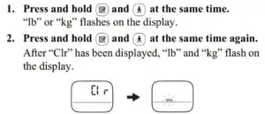 DELETING ALL RESULTS AND SETTINGS FIG 1