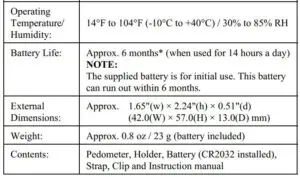 SPECIFICATIONS FIG 2