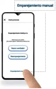 FARO33341WP Ceiling Smart Fan - Emparejamiento manual 1