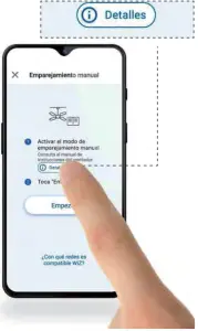 FARO33341WP Ceiling Smart Fan - Emparejamiento manual 2