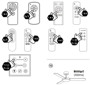FARO33341WP Ceiling Smart Fan - Pair the remote control with the receiver 10