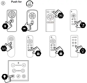 FARO33341WP Ceiling Smart Fan - Pair the remote control with the receiver 3