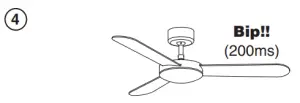 FARO33341WP Ceiling Smart Fan - Pair the remote control with the receiver 4