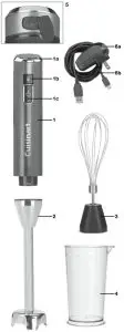 Cuisinart RHB-100C Cordless Rechargeable Hand Blender - FEATURES
