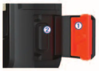 GARMIN INREACH Mini GPS - Lift the protective cap