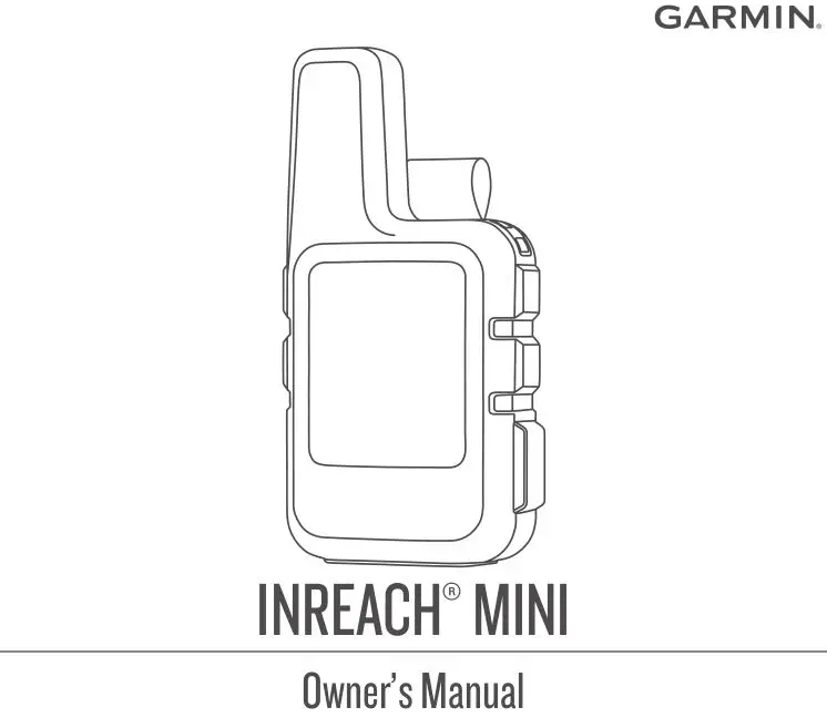 GARMIN INREACH Mini GPS Owner's Manual