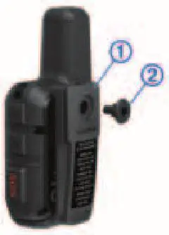 GARMIN INREACH Mini GPS - Secure the spine mount adapter