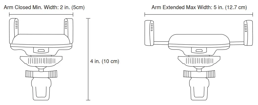 Merchsource 1015211 Car Phone Mount Air Vent with Wireless Charging-PHONE