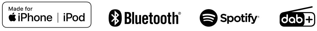 iPhone, Bluetooth, Spotify & DAB+ Logo