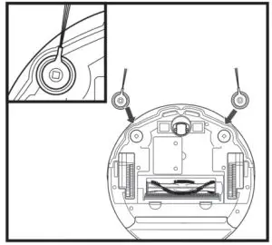 Shark AV751 ION Robot Vacuum Cleaner -brushes