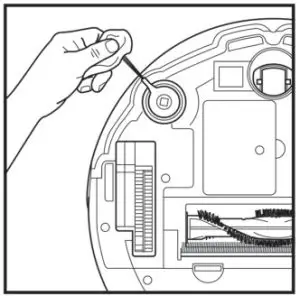Shark AV751 ION Robot Vacuum Cleaner - brushes